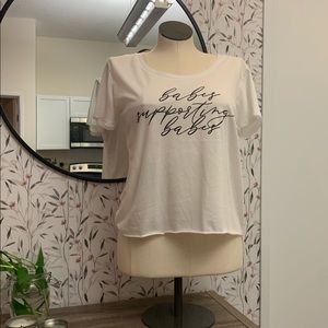 Black and white babes supporting babes t-shirt